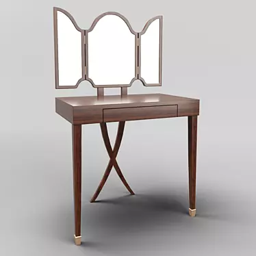 Elegant Mahogany Dressing Table 3D model image 1 