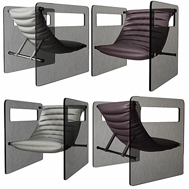 Sleek Lounge Chair by Garattoni 3D model image 1 
