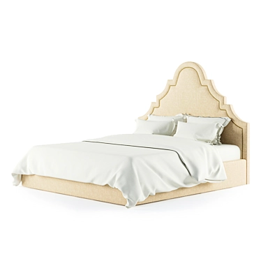 Marko Kraus Sara Bed 180: Sleek and Spacious Queen-sized Bed 3D model image 1 