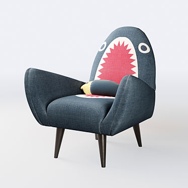 Rodnik Armchair: Shark Fin Design 3D model image 1 