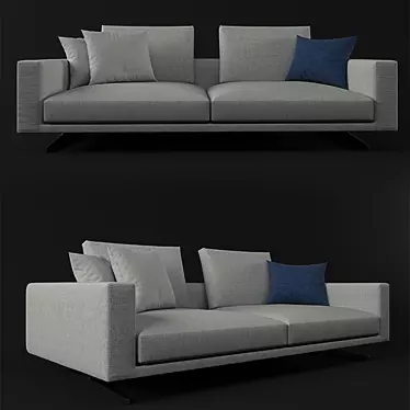 Flexform Detailed Sofa with Unwrapped UVW 3D model image 1 