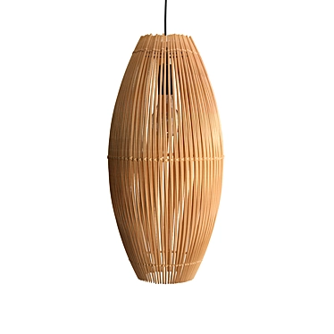 Bamboo Fishtrap Lamp 3D model image 1 