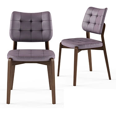 Luxurious Octavio Chair: 490x860x520 3D model image 1 