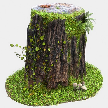 3D Trunk Tree Sculpture 3D model image 1 
