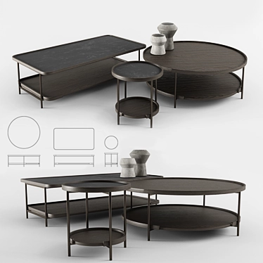 Modern Porada Koster Coffee Table 3D model image 1 