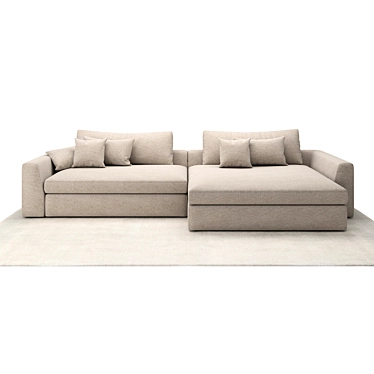 Interia Place A Sofa 3D model image 1 