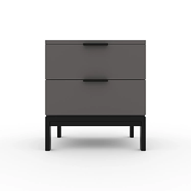 Compact Storage Cabinet: 45cm Height, 50cm Width, 40cm Depth 3D model image 1 