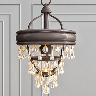 Sparkling Elegance: Calypso Mini Chandelier 3D model image 1 