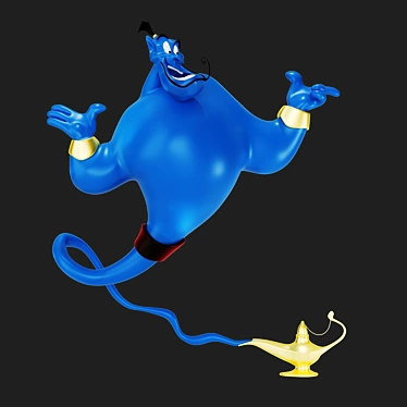 Disney Aladdin Genie Lamp Gin 3D model image 1 