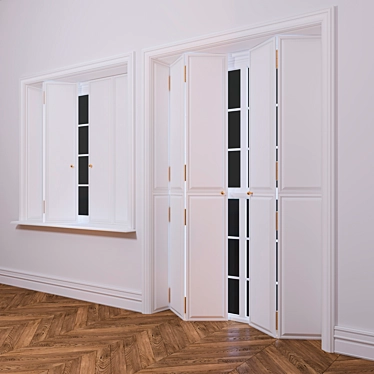 Elegant Classic Window Set 3D model image 1 