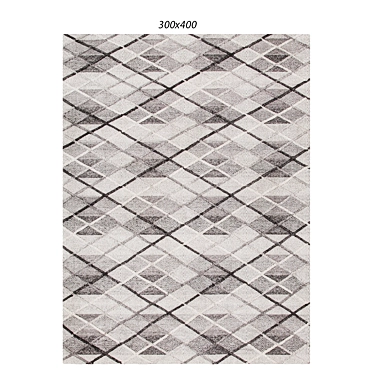 Orlando Jacquard Wool & Viscose Rug 3D model image 1 