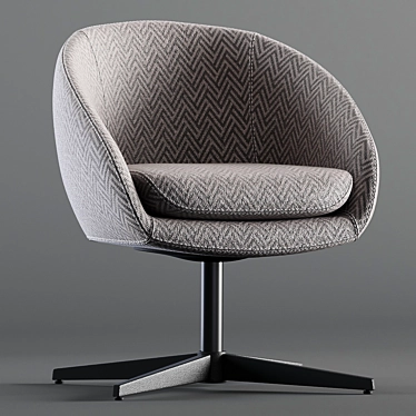 Stylish Minotti Russell Chair | Elegant Design & Comfort 3D model image 1 