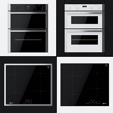 Neff Dual Ovens & Cooking Surfaces 3D model image 1 