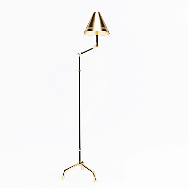 Elegant St. Germain Floor Lamp 3D model image 1 