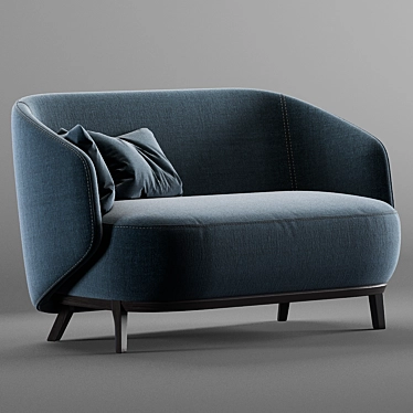 Concha by Bosc: Sleek and Stylish Sofa 3D model image 1 