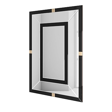 Modern Mirror Panel: Art.41 1250mm x 25mm x 850mm 3D model image 1 