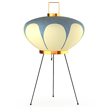 Vitra AKARI 9AD Japanese Paper Table Lamp 3D model image 1 