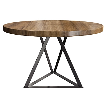 Modern Track Dining Table 3D model image 1 