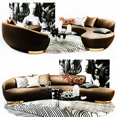 Vladimir KAGAN Free Form Curved Sofa