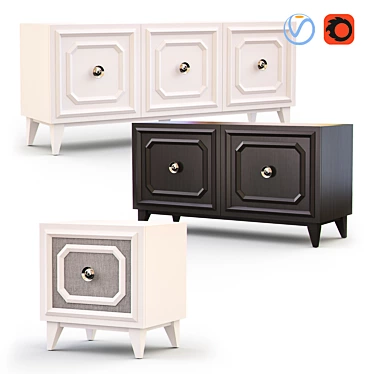 Wythe Cabinet - Stylish and Functional 3D model image 1 