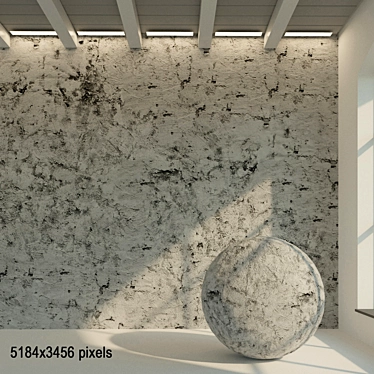 Title: Aged Painted Wall Texture 3D model image 1 