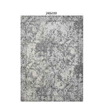 Elegant Distressed Medallion Rug 3D model image 1 