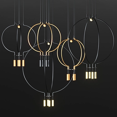 LIAISON: Articulated Chandelier Collection 3D model image 1 