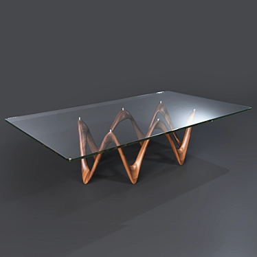 Eco Table: 3Dmax, Vray+Corona, Textures 3D model image 1 