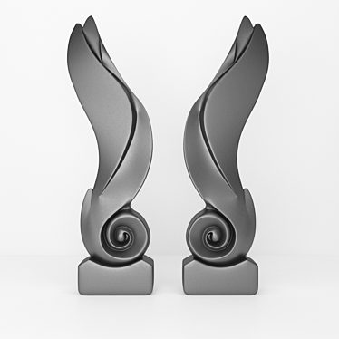 Elegant 3D Sculpture Decor 3D model image 1 