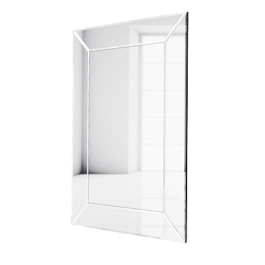 Elegant Mirror Panel: 1250mm Height, 900mm Length 3D model image 1 
