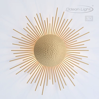 Golden Wall Light: Odeon Light Sole - Elegant Illumination 3D model image 1 