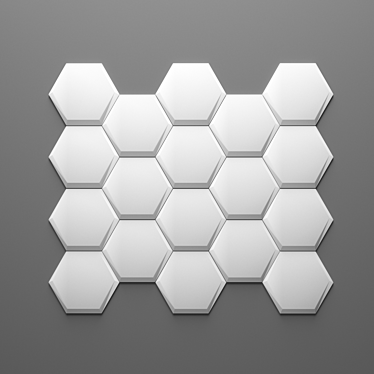 Geometric Edge Decorative Tile 3D model image 1 