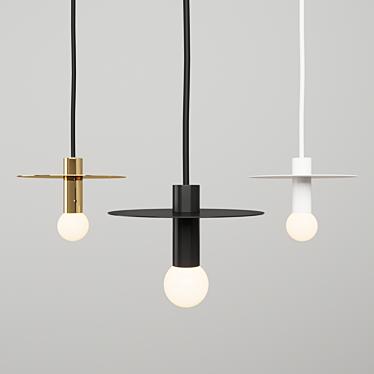 Elegant Dot Pendant Lamp 3D model image 1 