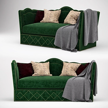 Luxury Knole Sofa: Elegant and Timeless 3D model image 1 