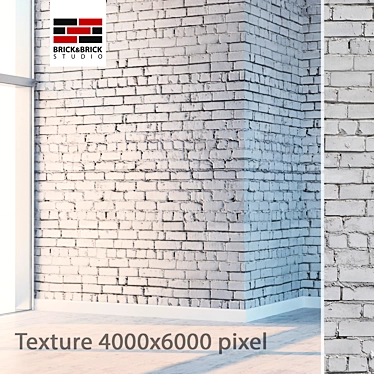 Seamless High Detail Brick 3D model image 1 