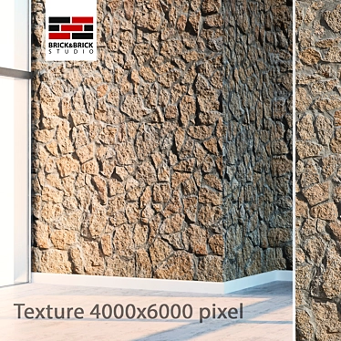 Seamless Stone Texture Set 3D model image 1 