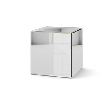 Reflective Cube: Modern Mirror Table 3D model image 1 