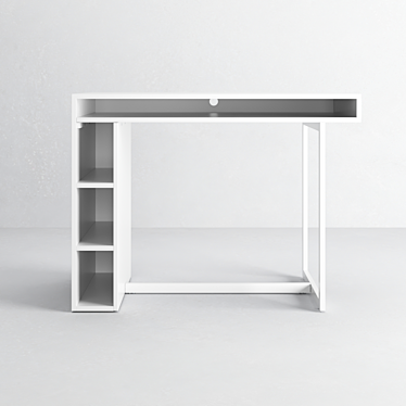 Multi-functional White Dining Table 3D model image 1 