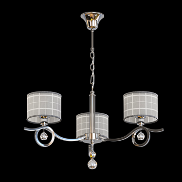 Freya Bertrand Chandelier: Elegant Lighting Solution 3D model image 1 