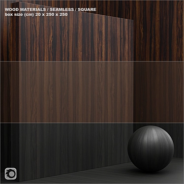 Seamless Wood Veneer Set - 37 Pieces 3D model image 1 