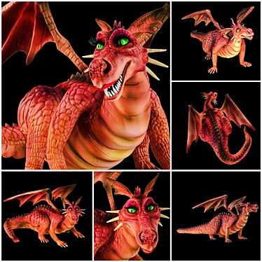 Shrek Dragon Collectible 3D Models 3D model image 1 