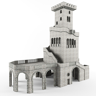 Akhun Tower: Majestic 30 meters 3D model image 1 