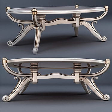 Elegant Classic Table: MONDELUX 3D model image 1 