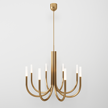 Rousseau Medium Chandelier: Elegant Illumination by Kelly Wearstler 3D model image 1 