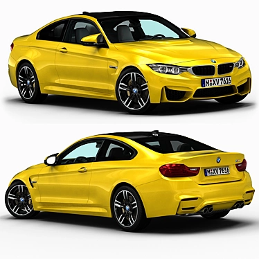 BMW M4: High-Definition 3D Model 3D model image 1 