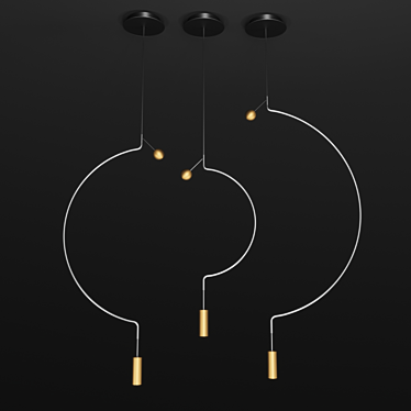 Customizable Liaison Lamp Collection 3D model image 1 