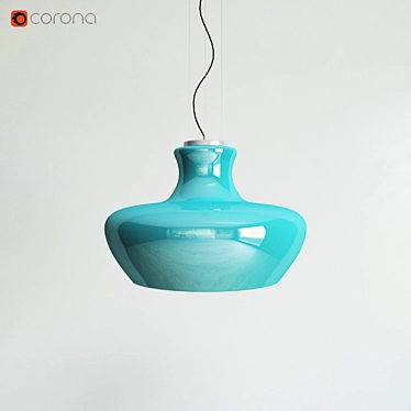 ALADINO SP1 Pendant Lamp: Ideal Lux D45 Azzurro 3D model image 1 