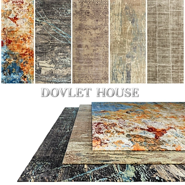 Luxurious Carpets by DOVLET HOUSE - Set of 5 3D model image 1 