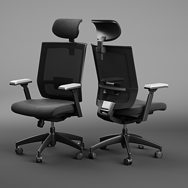 Max Comfort Office Chair 3D model image 1 