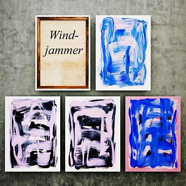 Abstract Windjammer Art Series 3D model image 1 
